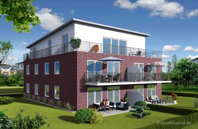 3d immobilien plan von aussen