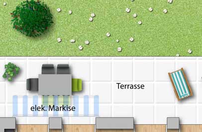 3d wohnungsplan design als grundriss 2d
