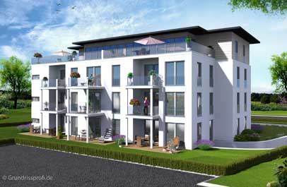 visualisierung architektur auf basis vom grundriss