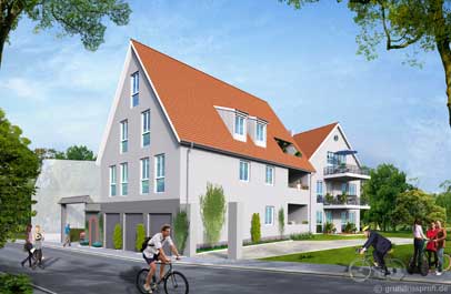 architektur 3d aussenansicht