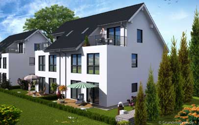 bauplan neu als 3d aussenansicht