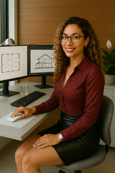 Gebäude Schnitte verschönern