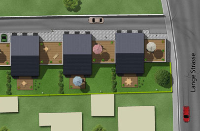 immobilien geschaeft 3d lageplan