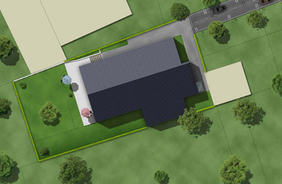 immobilien plan design 3d lageplan