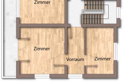 grundriss aufbereiten in 2d premium