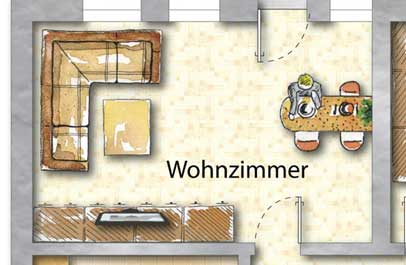 grundriss bearbeiten in 2d premium