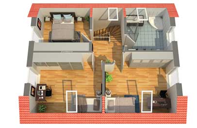 grundriss digital 3d
