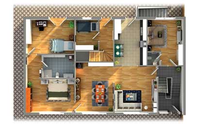 grundriss gestaltung in 3d
