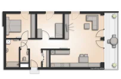 grundriss kolorieren 2d solid