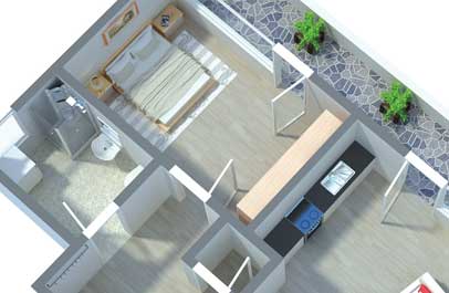grundriss kolorieren 3d