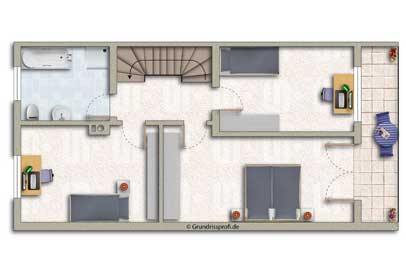 immobilien geschaeft 2d grundriss executive