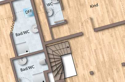 immobilien geschaeft 2d grundriss premium