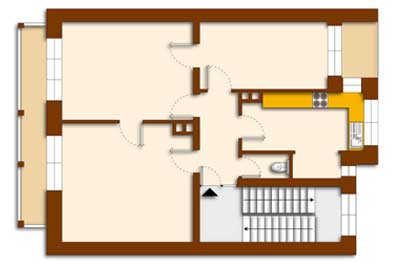 immobilien geschaeft 2d grundriss solid