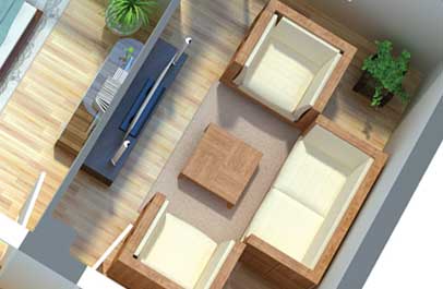 immobilien geschaeft 3d grundriss