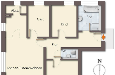 immobilien grafiken design 2d executive