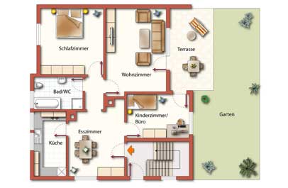 immobilien grafiken dienstleistungen 2d executive
