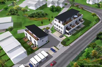 immobilien grafiken 3d vogelperspektive