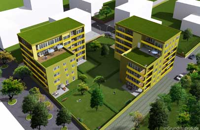 immobilien grafiken 3d vogelperspektive