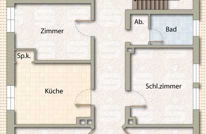 immobilien marketing 2d grundriss executive