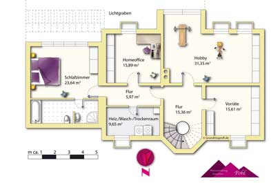 immobilien marketing 2d grundriss executive