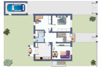 immobilien marketing 2d grundriss executive