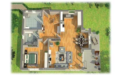 immobilien marketing 3d grundriss