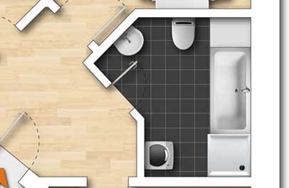 immobilien plan design 2d premium