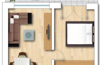 immobilien plan design 2d premium