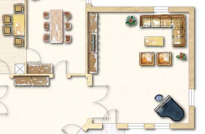 immobilien plan design 2d premium