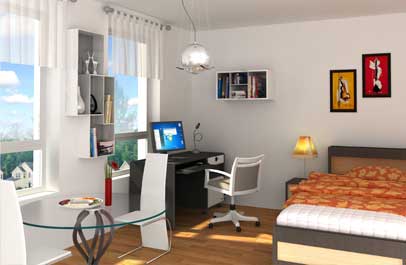 immobilien plan foto 3d innenansicht