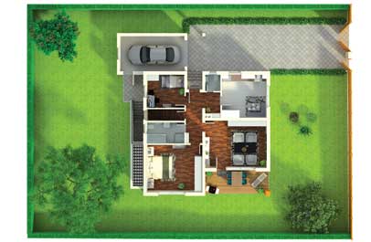 immobilien plan neu als 3d grundriss