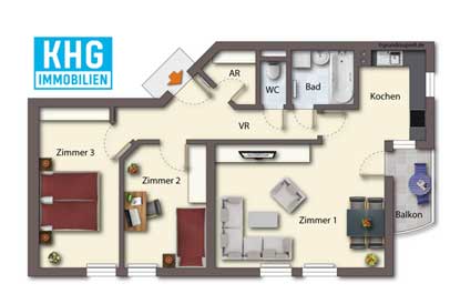 immobilien plan ueberarbeitung 2d executive