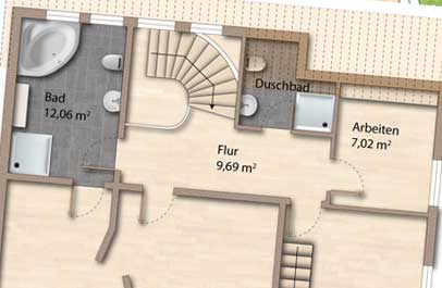 immobilien plan ueberarbeitung 2d premium