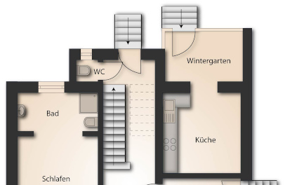 immobilien plan ueberarbeitung 2d solid