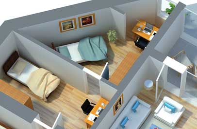 immobilien plan ueberarbeitung grundriss