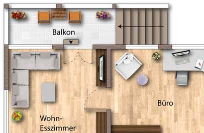 wohnungsplan verbessern 2d premium